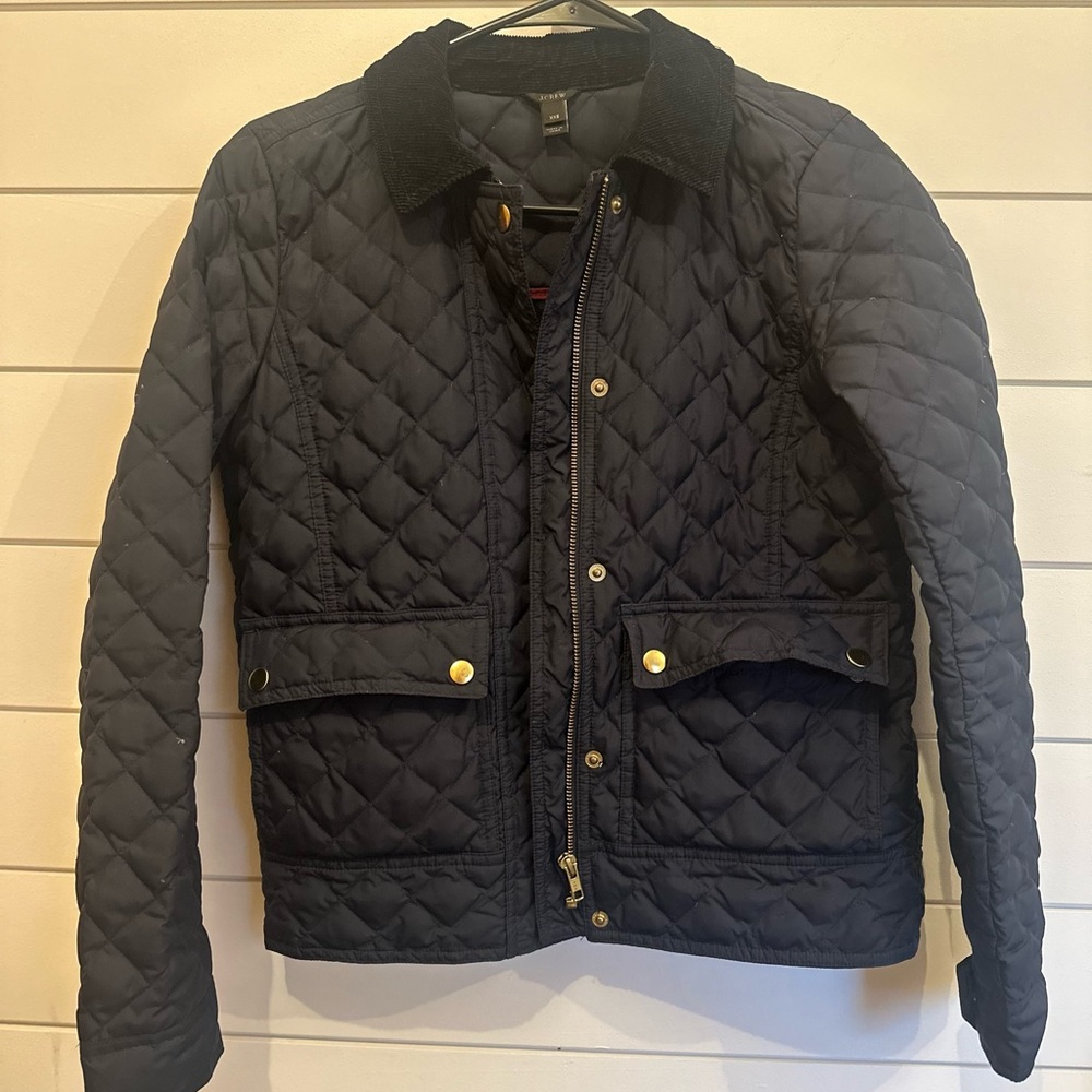 J. Crew quilted barn coat xxs